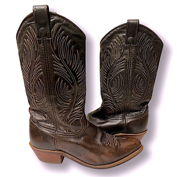 Abilene Boots Womens Western Leather Cowgirl Boots Size 6 - Picture 1 of 13